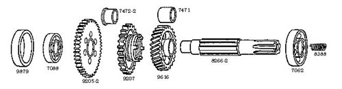 8266-2 Gear axle  3B